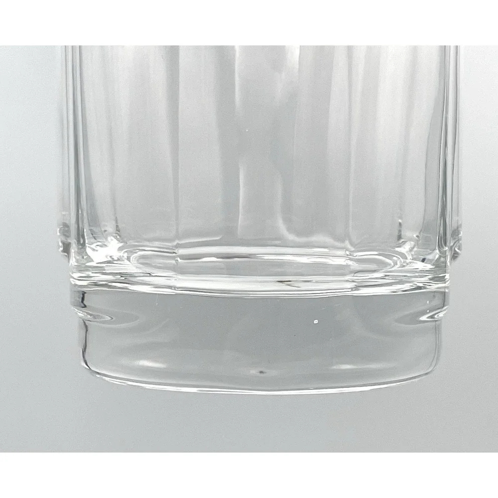 Luigi Bormioli Light & Music Italy‎ Whiskey Glasses Set of 4 Oval Base Tumblers